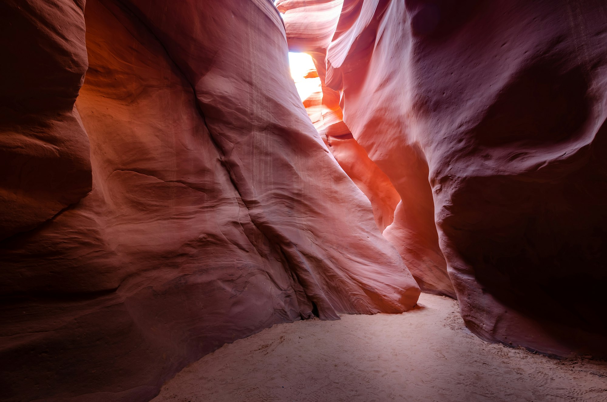 Beautiful Antelope canyon, Navajo land east of Page, USA