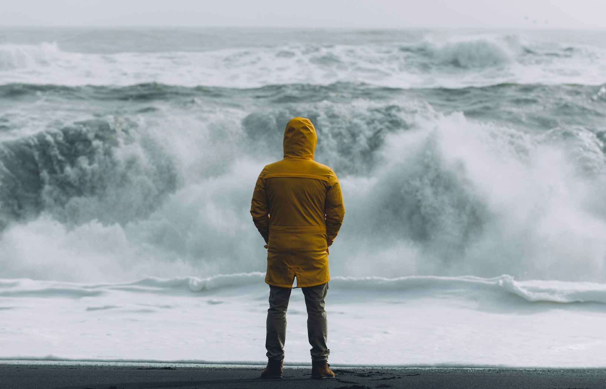 Wanderlust explorer discovering icelandic natural wonders